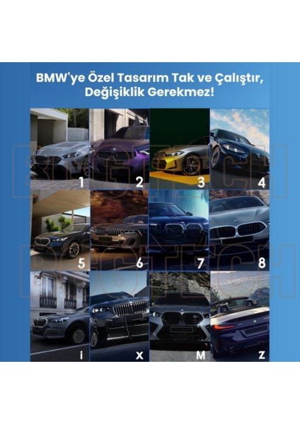 Bmw Uyumlu L08 Carplay Android Multimedya Cihazı Kablosuz Bağlantı 8gb Ram + 128GB Hafıza, Youtube & Netflix Desteği