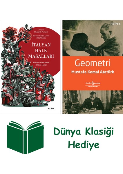 Italyan Halk Masalları + Geometri + Dünya Klasiği Hediye