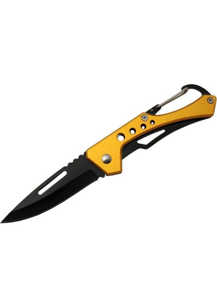 Hongjie Taktik Katlanır Çakı | Sarı Saplı, Karabin Klipli, Outdoor ve Edc