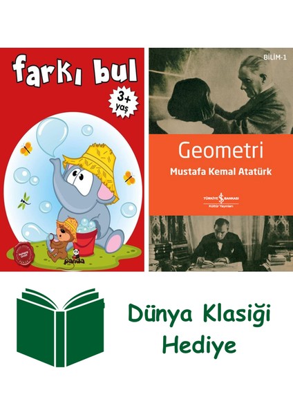 Farkı Bul + Geometri + Dünya Klasiği Hediye