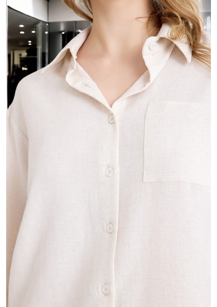 Yazlık Rahat Kadın Keten Takım