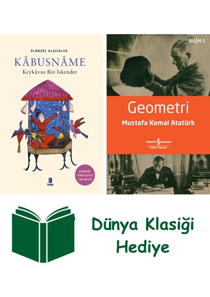 Kâbusnâme + Geometri + Dünya Klasiği Hediye