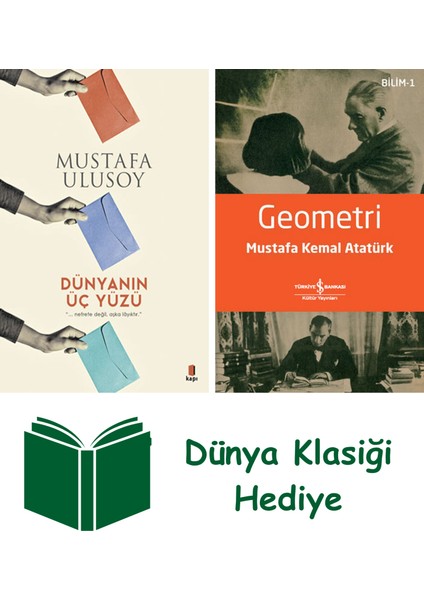 Dünyanın Üç Yüzü + Geometri + Dünya Klasiği Hediye
