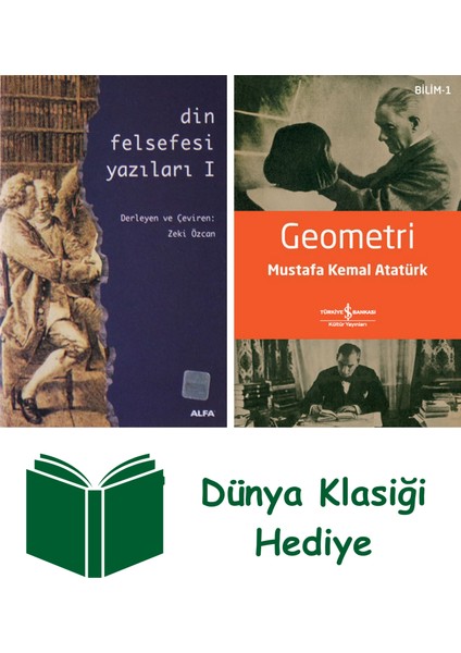 Din Felsefesi Yazıları I + Geometri + Dünya Klasiği Hediye