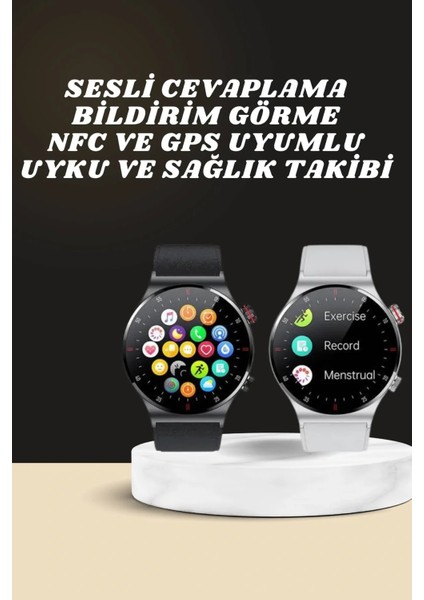 Akıllı Saat Amoled Ekran Bluetooth Bağlantılı Sesli Görüşme Nabız Ölçer fiyatları