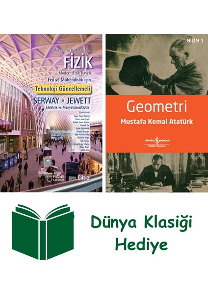 Fizik Serway - Jewett 2. Cilt + Geometri + Dünya Klasiği Hediye