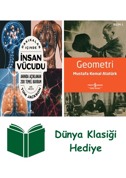 Dakikalar Içinde Insan Vücudu + Geometri + Dünya Klasiği Hediye