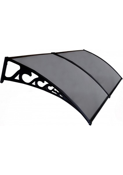 Pratik Sundurma Kapı Pencere Üstü 100X240 cm Antrasit Gri 6 mm Levhalı