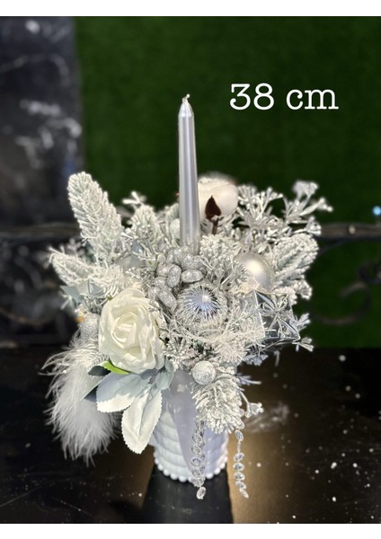 Yılbaşı Lüks Tasarım Dekor Mumluk