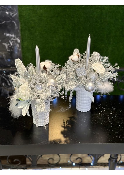 Yılbaşı Lüks Tasarım Dekor Mumluk fiyatları