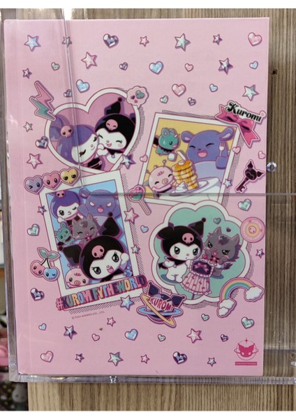 Kuromi Figürlü Ciltli Sert Kapak Ajanda Günlük Çok Amaçlı Çizgili Defter DEF23