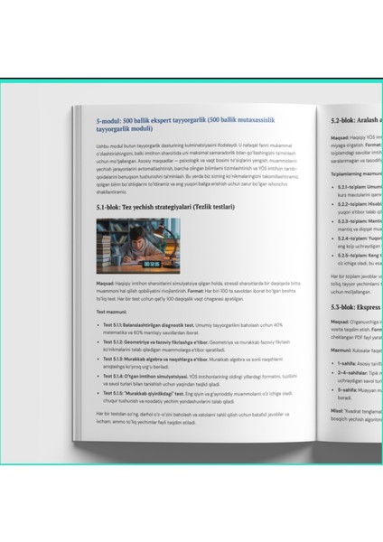 Yös Sınav Hazırlık (Özbekçe)