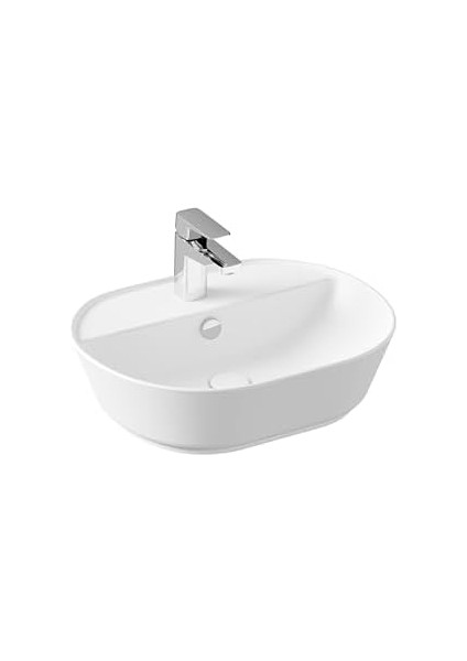Geo 7428B001-0001 Oval Çanak Lavabo 55 Cm, Mat Beyaz fiyatları