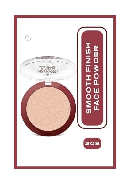 Golden Rose Smooth Finish Face Powder No: 208 - Pürüzsüz Bitişli Pudra