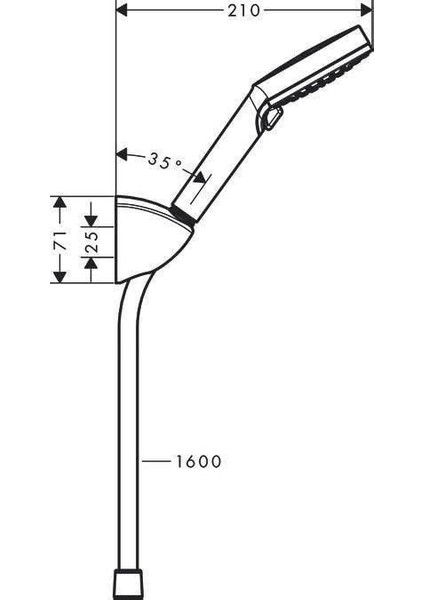 Duş Seti Vernis Blend, Hortumlu ve Tutuculu Duş Başlığı, 2 Püskürtme Türüne Sahip El Duşu, Krom fiyatları