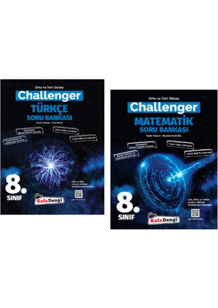 8. Sınıf Challenger Türkçe - Matematik Soru Bankası