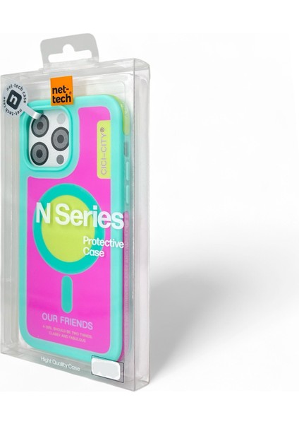 iPhone 13/14 Yeşil Magsafe Uyumlu Premium Silikon Arka Kılıf Güçlendirilmiş Köşe+Kamera-Shockproof fırsatları