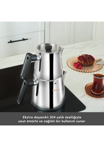 Ada Indüksiyon Tabanlı Midi Çaydanlık Takımı indirimleri