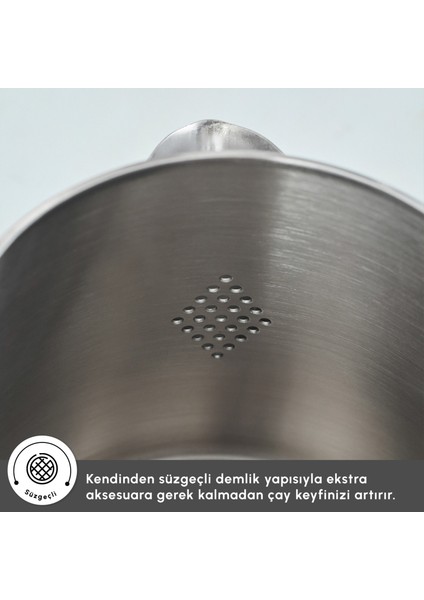 Ada Indüksiyon Tabanlı Midi Çaydanlık Takımı