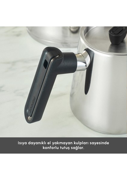 Ada Indüksiyon Tabanlı Midi Çaydanlık Takımı