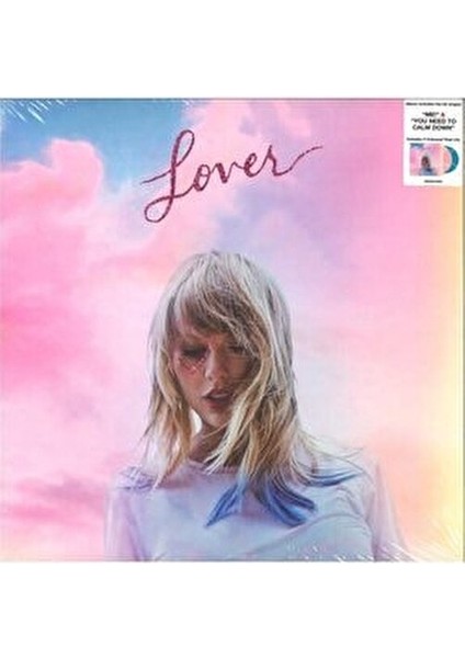 taylor swift lover (colored vinyl) double lp plak