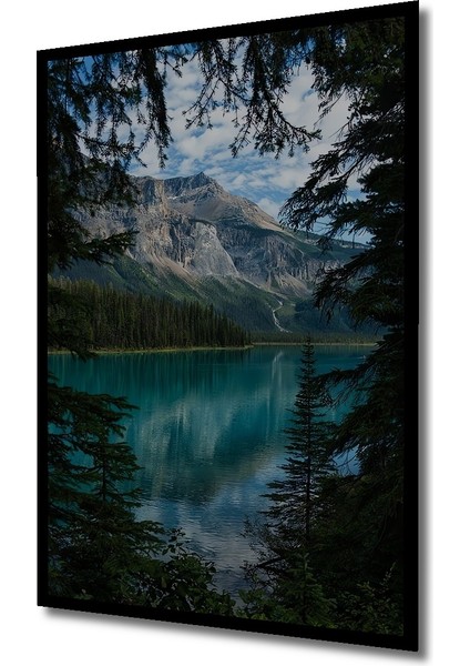 Yeşilçam Manzara Tablosu Yağlı Boya Görünümlü Ahşap Dekoratif Tablo Dikdörtgen Tablo indirimleri