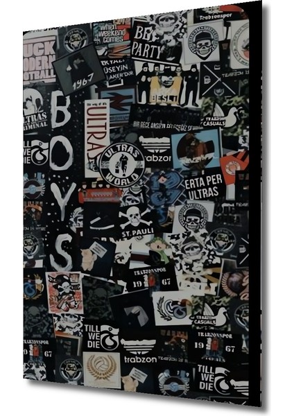 Bohem Sanat Kara Kalem Görünümlü Ahşap Dekoratif Tablo Dikdörtgen Tablo modelleri