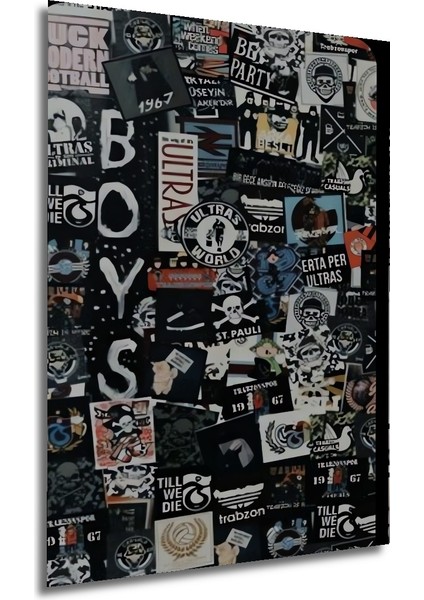 Bohem Sanat Kara Kalem Görünümlü Ahşap Dekoratif Tablo Dikdörtgen Tablo fırsatları