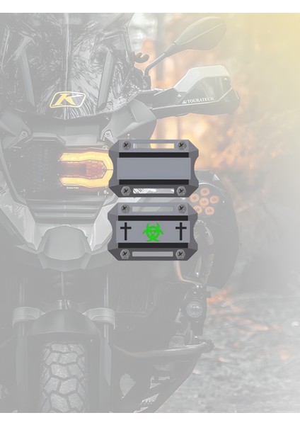 Motor Için Crash Bar Nardo Gri Biyolojik Tehlike Dayanıklı Motor Koruma Aksesuarı (Yan Tampon)