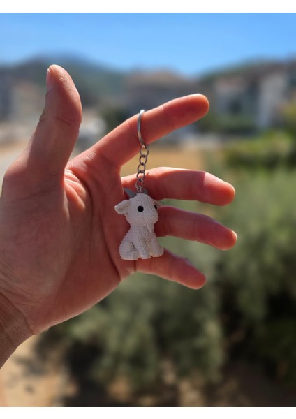 Örgü Desenli Kanguru Anahtarlık – Sert Plastik, Çanta Süsü & Charm, Hayvan Figürlü Aksesuar fırsatları