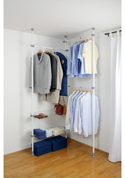 Tavan ve Zemin Arası Askılık Raf Sistemi – Teleskopik Sistem fiyatları