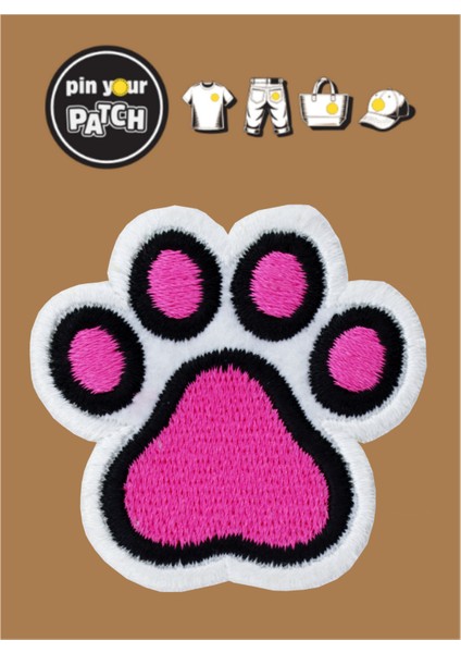 Ütü ile Yapışan Yama 7064 Köpek Patisi