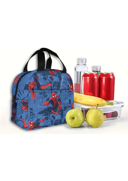 Beslenme Çantası Izoleli Sıcak Soğuk Koruma Örümcek Ad. Figürlü fiyatları