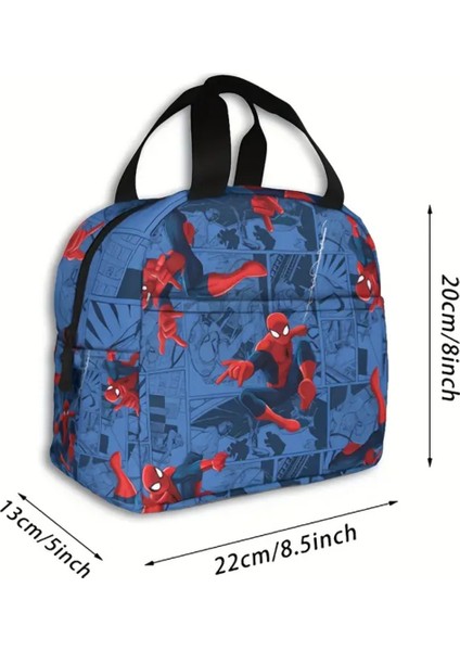 Beslenme Çantası Izoleli Sıcak Soğuk Koruma Örümcek Ad. Figürlü modelleri
