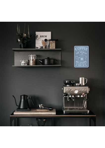 Coffee Nabız Duvar Süsü | 17X40 cm | Kalp Atışı Desenli Kahve Yazısı fırsatları