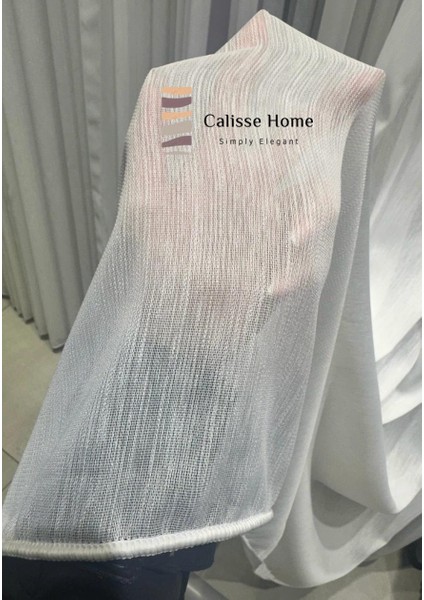 Bambu Soft Tül Perde Ağır Gramajlı Ekru 1/3 Sık Pileli Yoğun Dokulu Ütü Istemez