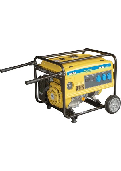 Aksa Aap 5500 Portatif Ipli Benzinli Tekerlekli Jeneratör 5.5kw