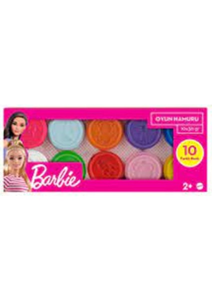 HHJ37 - Barbie 10X30GR Oyun Hamuru (Lisinya)
