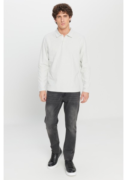 %100 Pamuk Slim Fit Dar Kesim Polo Yaka Jakarlı Triko Tişört fiyatları