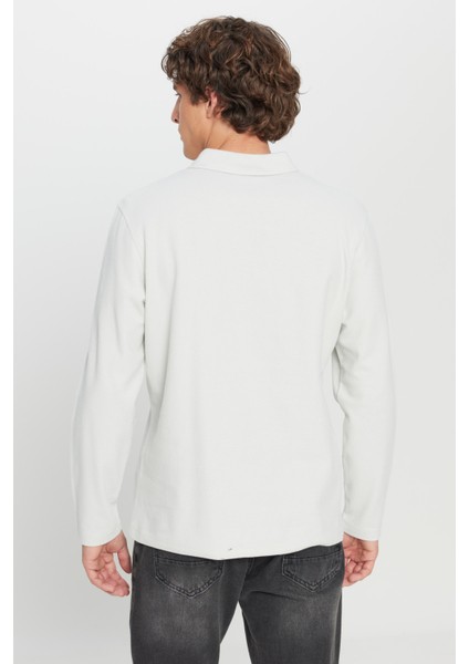 %100 Pamuk Slim Fit Dar Kesim Polo Yaka Jakarlı Triko Tişört indirimleri