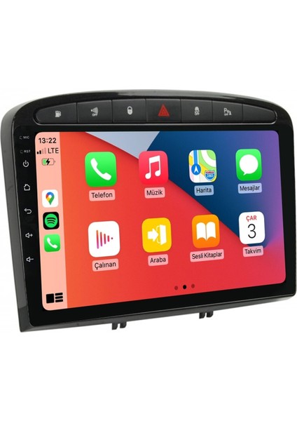 Maitec M-T-C 432 Serisi Peugeout 308 2007 2014 4+64GB Multimedya Teyp