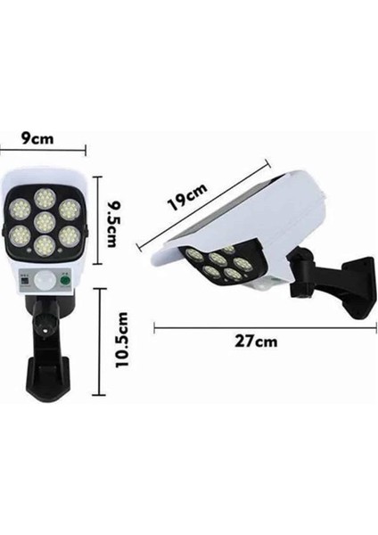 Kamera Görünümlü LED Lamba Dönebilen Bahçe Aydınlatması Duvar Lambası - F923K365-U91923 fırsatları