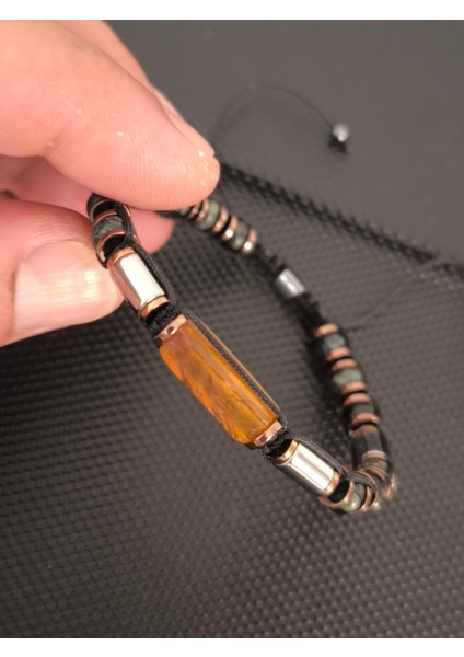 Septeryan-Baltık Damla Kehribar Doğaltaş Bileklik Takı Aksesuar Erkek Bileklik indirimleri