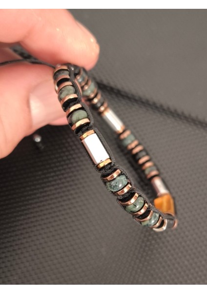 Septeryan-Baltık Damla Kehribar Doğaltaş Bileklik Takı Aksesuar Erkek Bileklik