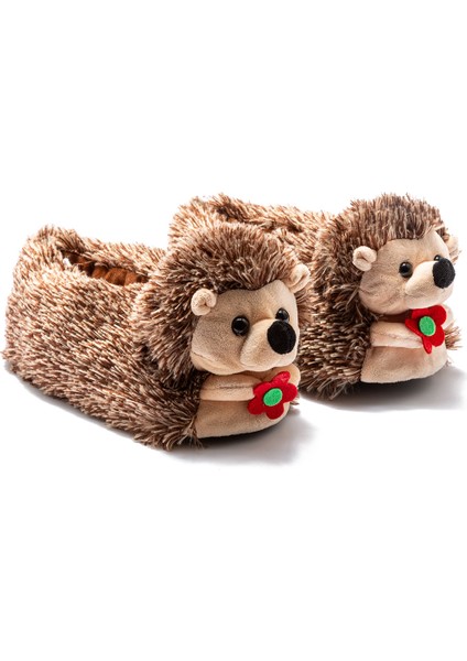 Kiri Çocuk Hayvanlı Panduf Kahverengi 30/35