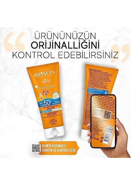 Bioxcin Sun Care Çok Yüksek Korumalı Çocuk Güneş Kremi,% 100 Botanik Aktif, 50 Spf, 200 ml