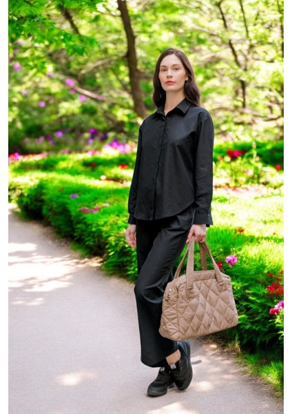 Yazlık Gömlek Pantolon Ikili Keten Takım