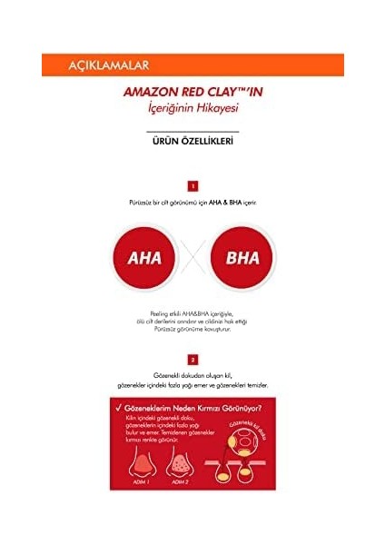 Mıssha Yağlanma ve Gözenek Karşıtı Kırmızı Kil Maskesi Amazon Red Clay Pore Mask fiyatları