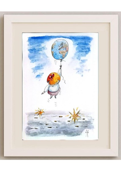 Bretislav Kovarik 29X21CM Orijinal Karikatür Tablo fırsatları