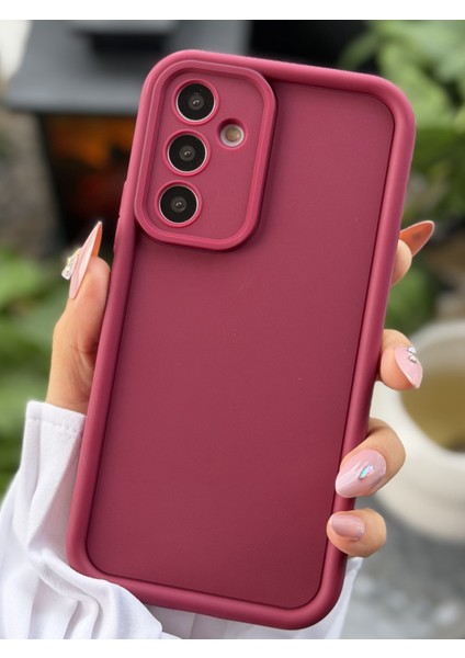 Galaxy A54 Uyumlu Mat Lansman Parmak Izi Bırakmaz Esnek Silikon Kılıf